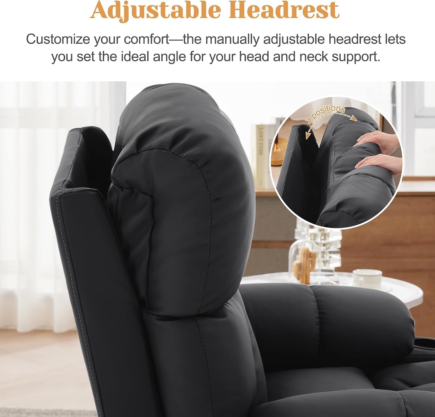 image:imageKorser Oversized Dual Motor Power Lift Recliner for Elderly with Massage and Heat Extra Wide Electric Recliner with Adjustable Headrest Lift Chair with Storebox Cupholder USB Ports Type C BlackBlack