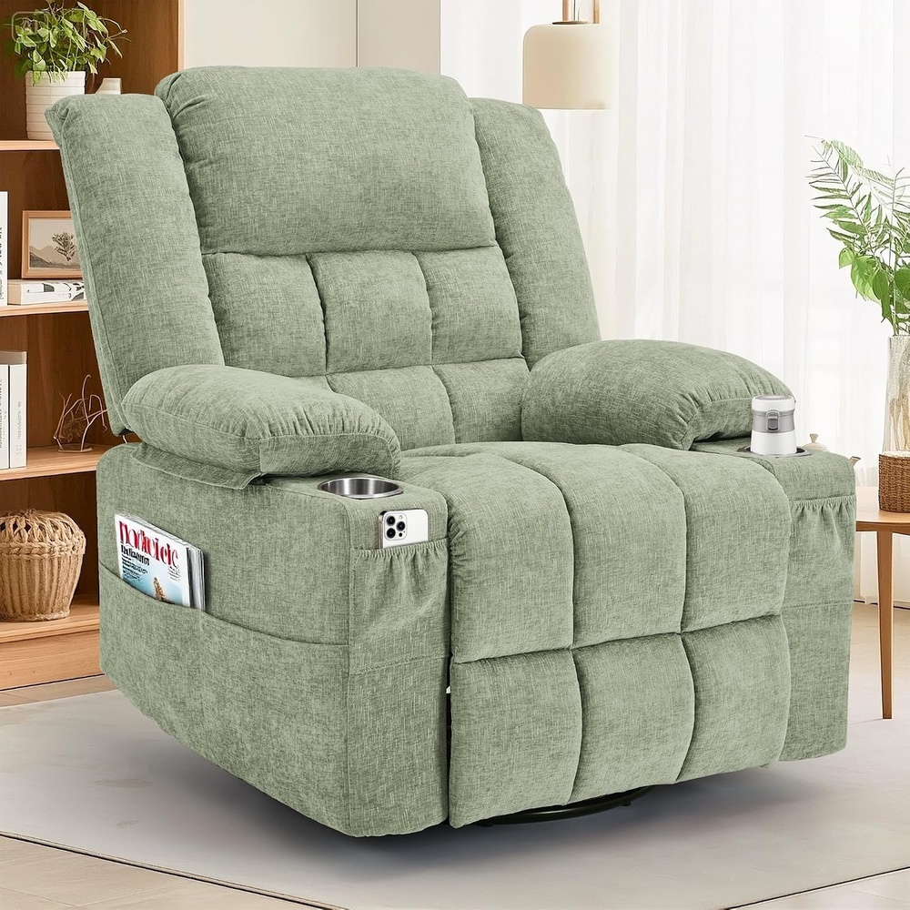 image:imageKorser Recliner Chair for Adults Wall Hugger RV Recliner with Massage and Heating ZeroGravity Recliners Electric Power Recliner Chair for Living Room Bedroom Home Theater Seating DarkgreyTurquoise