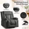 Korser Dual Motor Power Lift Recliner Chair for Elderly with Massage and Heat, Oversized Electric Recliner with Side Pockets, Living Room, Waffle, Grey(Grey-1)