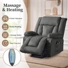 Korser Dual Motor Power Lift Recliner Chair for Elderly with Massage and Heat, Oversized Electric Recliner with Side Pockets, Living Room, Waffle, Grey(Grey-1)