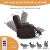 Korser Oversized Dual Motor Power Lift Recliner for Elderly with Massage and Heat, Extra Wide Electric Recliner with Adjustable Headrest, Lift Chair with Storebox Cupholder, USB Ports, Type C, Black