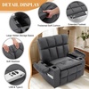 Korser Oversized Dual Motor Power Lift Recliner for Elderly with Massage and Heat, Extra Wide Electric Recliner with Adjustable Headrest, Lift Chair with Storebox Cupholder, USB Ports, Type C, Black(Classic Grey)