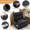 Korser Oversized Dual Motor Power Lift Recliner for Elderly with Massage and Heat, Extra Wide Electric Recliner with Adjustable Headrest, Lift Chair with Storebox Cupholder, USB Ports, Type C, Black(Black)