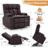 Korser Oversized Dual Motor Power Lift Recliner for Elderly with Massage and Heat, Extra Wide Electric Recliner with Adjustable Headrest, Lift Chair with Storebox Cupholder, USB Ports, Type C, Black