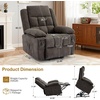 Korser Power Lift Recliner Chair, Electric Lift Recliner for Elderly with Heat and Massage, Recliner Single Sofa with Infinite Position, Electric Lift Chair for Living Room Bedroom, Black(Brown)