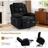 Korser Power Lift Recliner Chair, Electric Lift Recliner for Elderly with Heat and Massage, Recliner Single Sofa with Infinite Position, Electric Lift Chair for Living Room Bedroom, Black(Black)