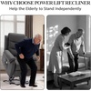Korser Power Lift Recliner Chair for Elderly, Electric Lift Chair for Adults, Small Recliner with Side Pockets for Living Room Reading Room, Recliner Saves Your Favorite Position, Darkgrey(Darkgrey)