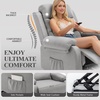 Korser Power Lift Recliner Chair for Elderly, Electric Lift Chair for Adults, Small Recliner with Side Pockets for Living Room Reading Room, Recliner Saves Your Favorite Position, Darkgrey(Lightgrey)