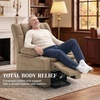 Korser Power Lift Recliner Chair with Massage and Heat for Elderly, Electric Lift Recliner for Adults with 2 Cup Holders, 2 Side and 2 Front Pockets, Lift Chairs Recliners for Living Room, Khaki(Khaki)