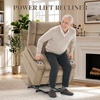 Korser Power Lift Recliner Chair with Massage and Heat for Elderly, Electric Lift Recliner for Adults with 2 Cup Holders, 2 Side and 2 Front Pockets, Lift Chairs Recliners for Living Room, Khaki(Khaki)