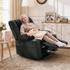 Korser Power Lift Recliner Chair with Massage and Heat for Elderly, Electric Lift Recliner for Adults with 2 Cup Holders, 2 Side and 2 Front Pockets, Lift Chairs Recliners for Living Room, Khaki(Darkgray)