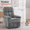 Korser Power Recliner Chair, Electric Recliners for Adults, Small Recliners for Small Spaces, Upholstered Recliner with USB & Type-C Charging Ports, Nursery Chair for Living Room, Chenille, Beige(Classic Grey)