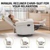 Korser Power Recliner Chair, Electric Recliners for Adults, Small Recliners for Small Spaces, Upholstered Recliner with USB & Type-C Charging Ports, Nursery Chair for Living Room, Chenille, Beige(Beige)