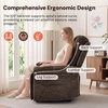 Korser Power Recliner Chair, Electric Recliners for Adults, Small Recliners for Small Spaces, Upholstered Recliner with USB & Type-C Charging Ports, Nursery Chair for Living Room, Chenille, Beige(Classic Brown)