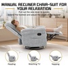 Korser Power Recliner Chair, Electric Recliners for Adults, Small Recliners for Small Spaces, Upholstered Recliner with USB & Type-C Charging Ports, Nursery Chair for Living Room, Chenille, Beige(Silver Grey)