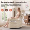 Korser Power Recliner Chair, Electric Recliners for Adults, Small Recliners for Small Spaces, Upholstered Recliner with USB & Type-C Charging Ports, Nursery Chair for Living Room, Chenille, Beige(Classic Khaki)