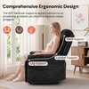 Korser Power Recliner Chair, Electric Recliners for Adults, Small Recliners for Small Spaces, Upholstered Recliner with USB & Type-C Charging Ports, Nursery Chair for Living Room, Chenille, Beige(Classic Black)