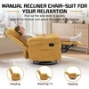 Korser Power Recliner Chair, Electric Recliners for Adults, Small Recliners for Small Spaces, Upholstered Recliner with USB & Type-C Charging Ports, Nursery Chair for Living Room, Chenille, Beige(Yellow-1)