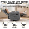 Korser Power Recliner Chair, Electric Recliners for Adults, Small Recliners for Small Spaces, Upholstered Recliner with USB & Type-C Charging Ports, Nursery Chair for Living Room, Chenille, Beige(Grey)
