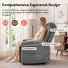 Korser Power Recliner Chair, Electric Recliners for Adults, Small Recliners for Small Spaces, Upholstered Recliner with USB & Type-C Charging Ports, Nursery Chair for Living Room, Chenille, Beige(Classic Grey)