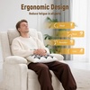 Korser Power Recliner Chair, Living Room Chairs for Adults, Oversized Electric Recliner with Side Pockets, Chenille Fabric Reclining Chair for Living Room, Bedroom(White-2)