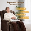 Korser Power Recliner Chair, Living Room Chairs for Adults, Oversized Electric Recliner with Side Pockets, Chenille Fabric Reclining Chair for Living Room, Bedroom(Darkbrown-2)