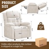 Korser Power Recliner Chair, Living Room Chairs for Adults, Oversized Electric Recliner with Side Pockets, Chenille Fabric Reclining Chair for Living Room, Bedroom(White-2)
