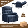 Korser Power Recliner Chair, Living Room Chairs for Adults, Oversized Electric Recliner with Side Pockets, Chenille Fabric Reclining Chair for Living Room, Bedroom(Blue-4)