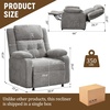 Korser Power Recliner Chair, Living Room Chairs for Adults, Oversized Electric Recliner with Side Pockets, Chenille Fabric Reclining Chair for Living Room, Bedroom(Lightgray-1)