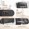 Korser Power Recliner Chair for Adults, Oversized Electric Recliner with Thickened Cushions, Chenille Fabric Reclining Chair for Living Room, Bedroom, Grey(Grey)