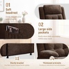 Korser Power Recliner Chair for Adults, Oversized Electric Recliner with Thickened Cushions, Chenille Fabric Reclining Chair for Living Room, Bedroom, Grey(Darkbrown)