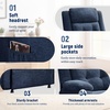 Korser Power Recliner Chair for Adults, Oversized Electric Recliner with Thickened Cushions, Chenille Fabric Reclining Chair for Living Room, Bedroom, Grey(Seablue)