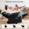 Korser Power Zero Gravity Recliner Chairs for Adults, Wall Hugger RV Recliner with USB & Type-C Charging Ports, Electric Power Recliner Chair for Living Room Home, Theater Seating, Bedroom(Grey)