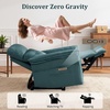Korser Power Zero Gravity Recliner Chairs for Adults, Wall Hugger RV Recliner with USB & Type-C Charging Ports, Electric Power Recliner Chair for Living Room Home, Theater Seating, Bedroom(Teal)