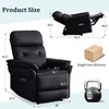 Korser Power Zero Gravity Recliner Chairs for Adults, Wall Hugger RV Recliner with USB & Type-C Charging Ports, Electric Power Recliner Chair for Living Room Home, Theater Seating, Bedroom(Black)