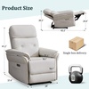 Korser Power Zero Gravity Recliner Chairs for Adults, Wall Hugger RV Recliner with USB & Type-C Charging Ports, Electric Power Recliner Chair for Living Room Home, Theater Seating, Bedroom(Beige)