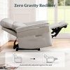 Korser Power Zero Gravity Recliner Chairs for Adults, Wall Hugger RV Recliner with USB & Type-C Charging Ports, Electric Power Recliner Chair for Living Room Home, Theater Seating, Bedroom(Beige)