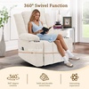 Korser Recliner Chair for Adults, Wall Hugger RV Recliner with Massage and Heating, Zero-Gravity Recliners, Electric Power Recliner Chair for Living Room, Bedroom, Home, Theater Seating (Darkgrey)(Beige)