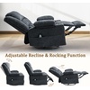 Korser Recliner Chair for Adults, Wall Hugger RV Recliner with Massage and Heating, Zero-Gravity Recliners, Electric Power Recliner Chair for Living Room, Bedroom, Home, Theater Seating (Darkgrey)(Dark Grey)