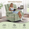 Korser Recliner Chair for Adults, Wall Hugger RV Recliner with Massage and Heating, Zero-Gravity Recliners, Electric Power Recliner Chair for Living Room, Bedroom, Home, Theater Seating (Darkgrey)(Turquoise)