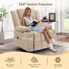 Korser Recliner Chair for Adults, Wall Hugger RV Recliner with Massage and Heating, Zero-Gravity Recliners, Electric Power Recliner Chair for Living Room, Bedroom, Home, Theater Seating (Darkgrey)(Khaki)