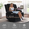 Korser Recliner Chair for Adults, Wall Hugger RV Recliner with Massage and Heating, Zero-Gravity Recliners, Electric Power Recliner Chair for Living Room, Bedroom, Home, Theater Seating (Darkgrey)(Black)