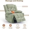 Korser Recliner Chair for Adults, Wall Hugger RV Recliner with Massage and Heating, Zero-Gravity Recliners, Electric Power Recliner Chair for Living Room, Bedroom, Home, Theater Seating (Darkgrey)(Turquoise)