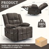 Korser Recliner Chair for Adults, Wall Hugger RV Recliner with Massage and Heating, Zero-Gravity Recliners, Electric Power Recliner Chair for Living Room, Bedroom, Home, Theater Seating (Darkgrey)(Brown)