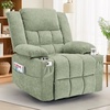 Korser Recliner Chair for Adults, Wall Hugger RV Recliner with Massage and Heating, Zero-Gravity Recliners, Electric Power Recliner Chair for Living Room, Bedroom, Home, Theater Seating (Darkgrey)(Turquoise)