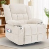 Korser Recliner Chair for Adults, Wall Hugger RV Recliner with Massage and Heating, Zero-Gravity Recliners, Electric Power Recliner Chair for Living Room, Bedroom, Home, Theater Seating (Darkgrey)(Beige)