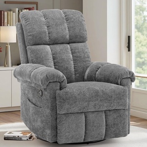 Korser Power Recliner Chair, Electric Recliners for Adults, Small Recliners for Small Spaces, Upholstered Recliner with USB & Type-C Charging Ports, Nursery Chair for Living Room, Chenille, Beige(Grey)