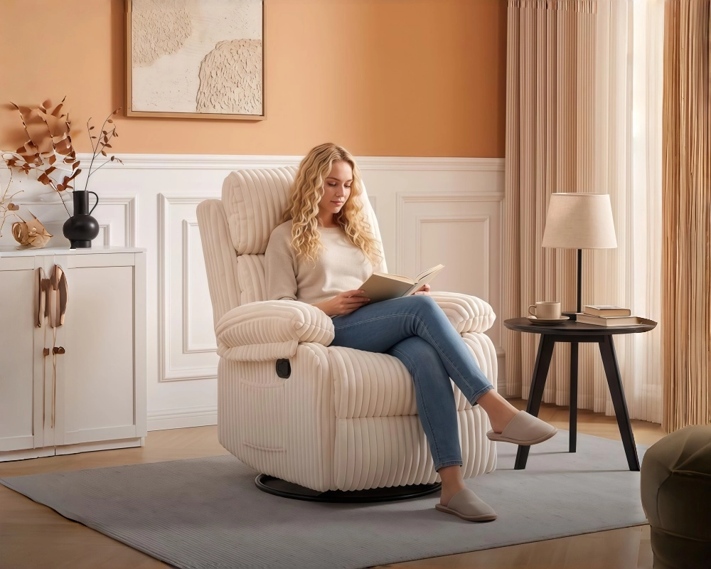 KORSER Recliner Chair with Heat and Massage and RelaxationFurniture